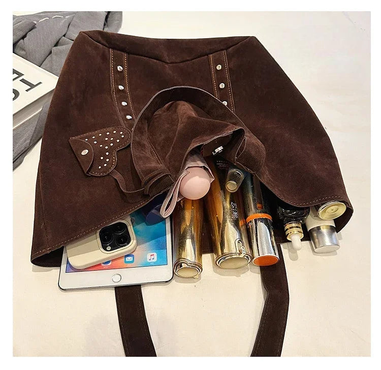 Sac De Cours En Faux Suédé - Karile Leather&Carry
