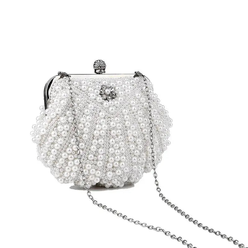 Basma | Sac à main perle forme coquillage Leather&Carry