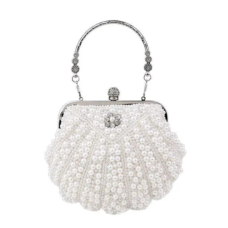 Basma | Sac à main perle forme coquillage Leather&Carry