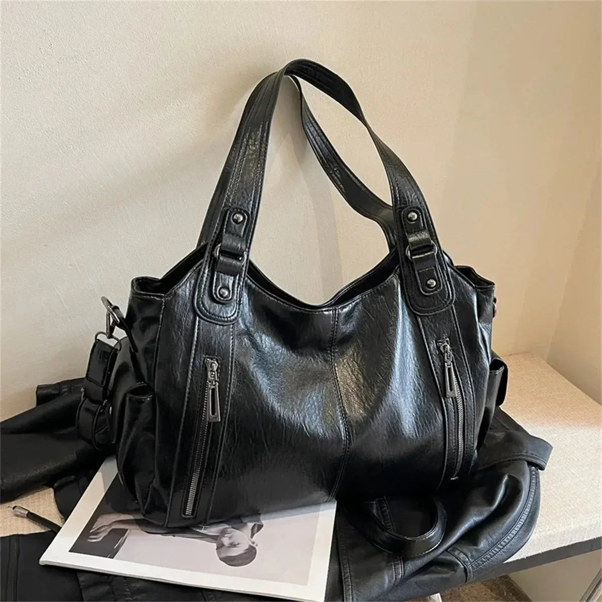 Iris | Sac à main cuir cabas Leather&Carry