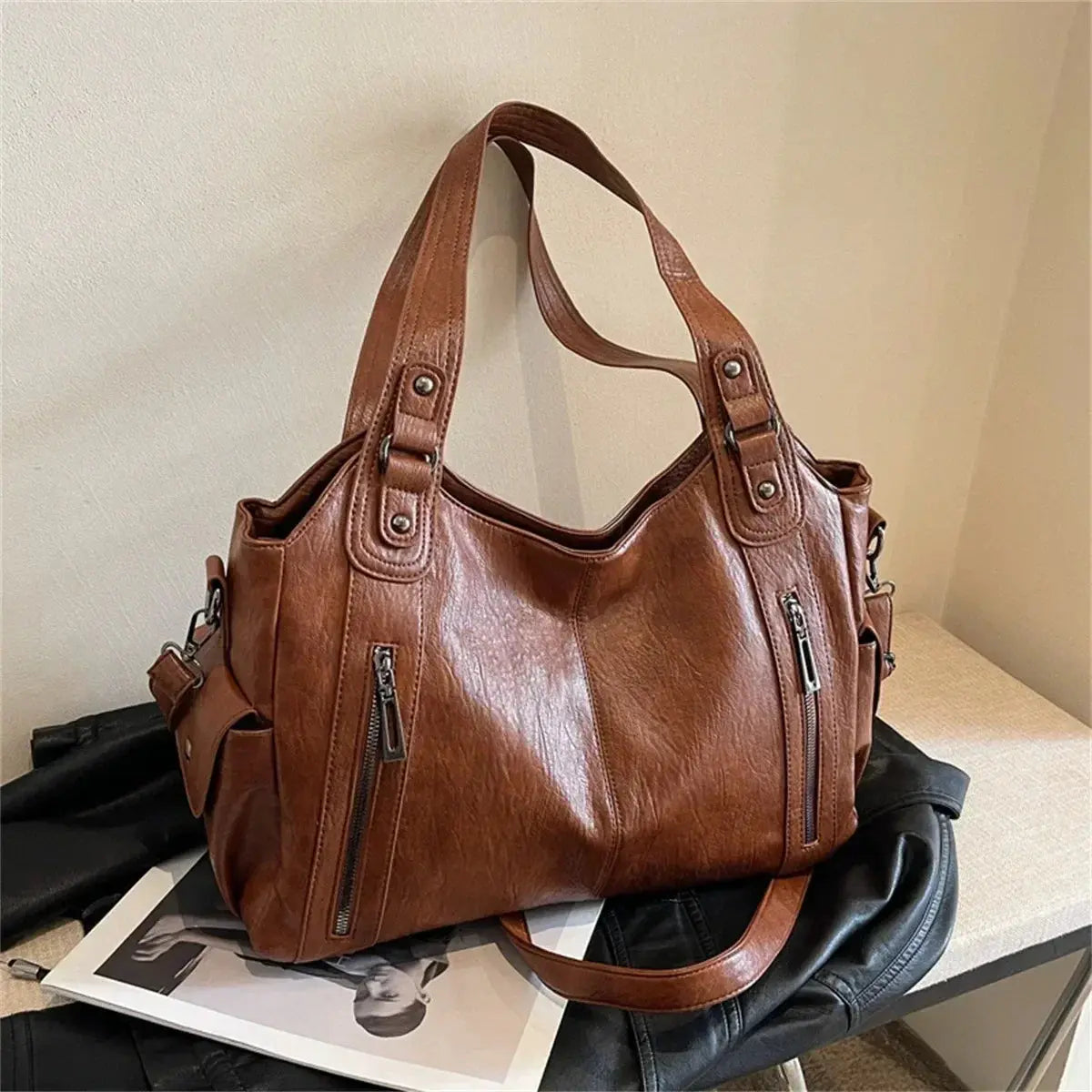 Iris | Sac à main cuir cabas Leather&Carry