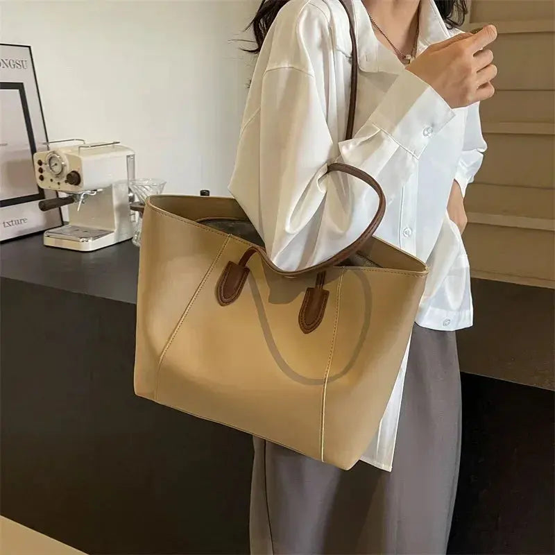Marine | Sac à main cours Leather&Carry