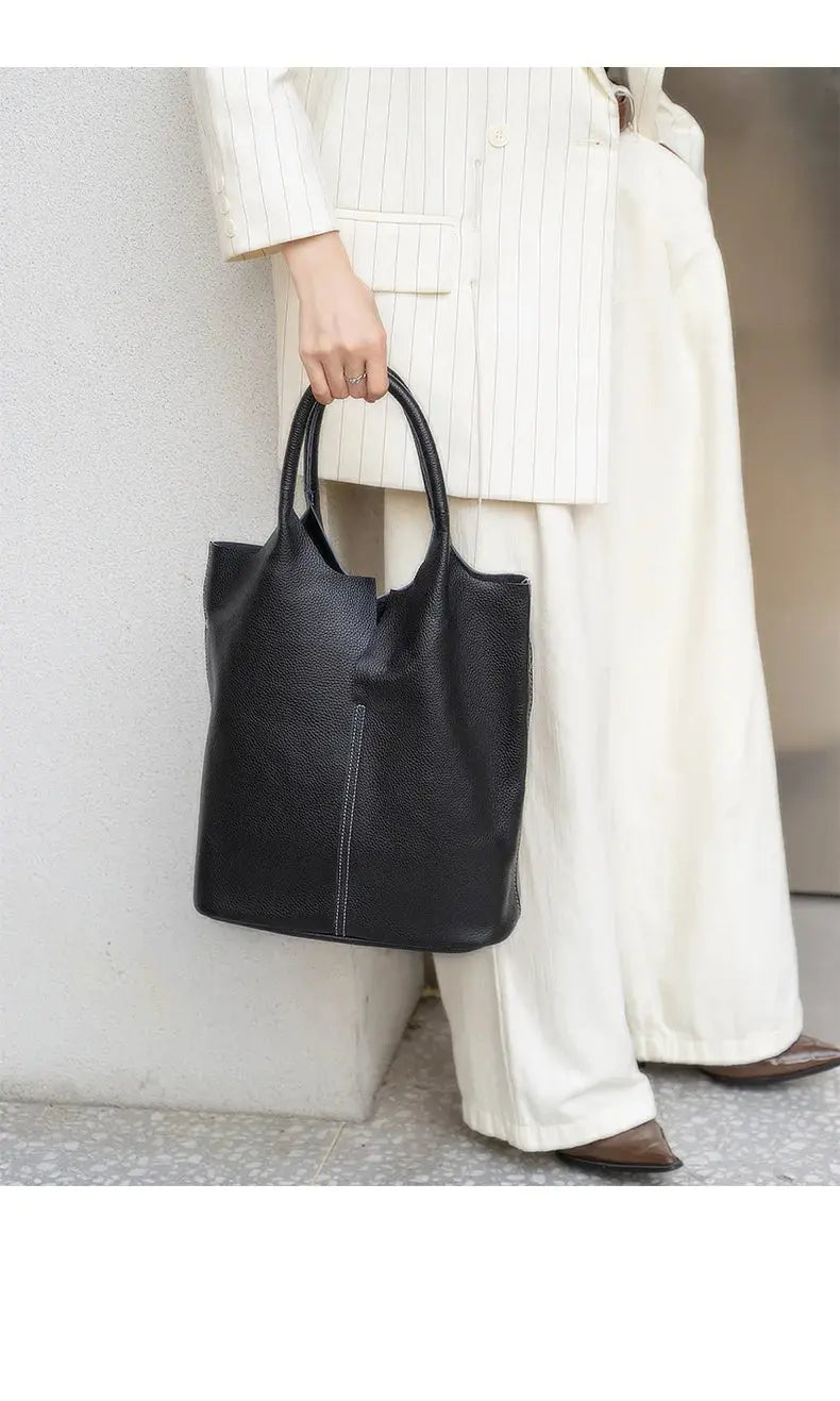Olympia | Sac à main cuir véritable Leather&Carry