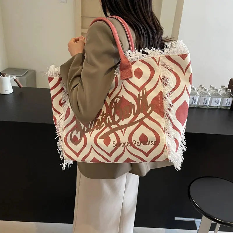 Ondine | Sac à main cabas en tissu large Leather&Carry