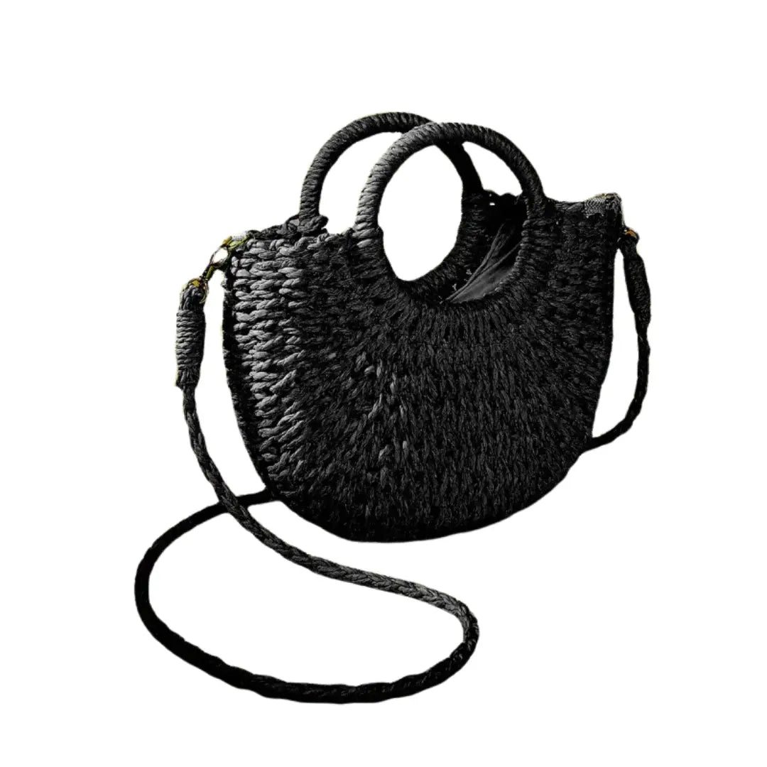 Rose | Petit sac à main tressé Leather&Carry