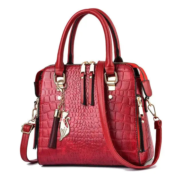Roxanne | Sac à main cuir croco Leather&Carry