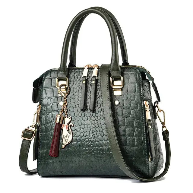 Roxanne | Sac à main cuir croco Leather&Carry