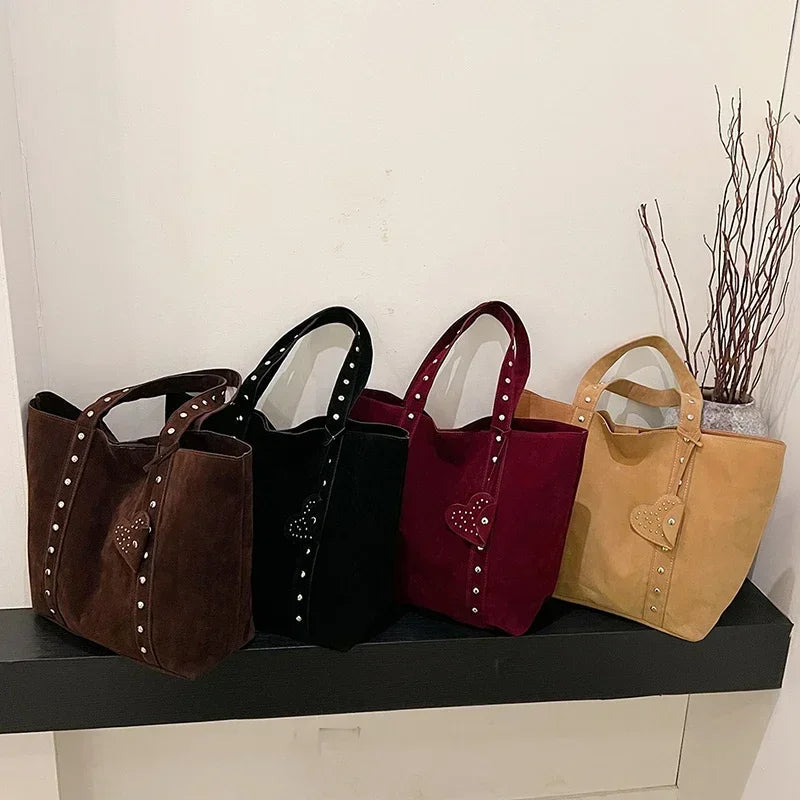 Sac De Cours En Faux Suédé - Karile Leather&Carry