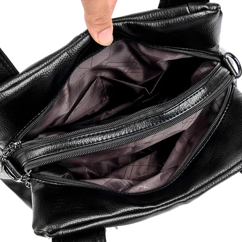 Sac À Main De Cours En Cuir de Veau - Sarine Leather&Carry