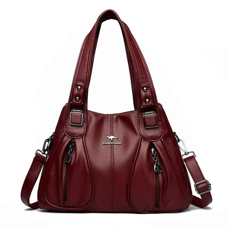 Sac À Main De Cours En Cuir de Veau - Sarine Leather&Carry