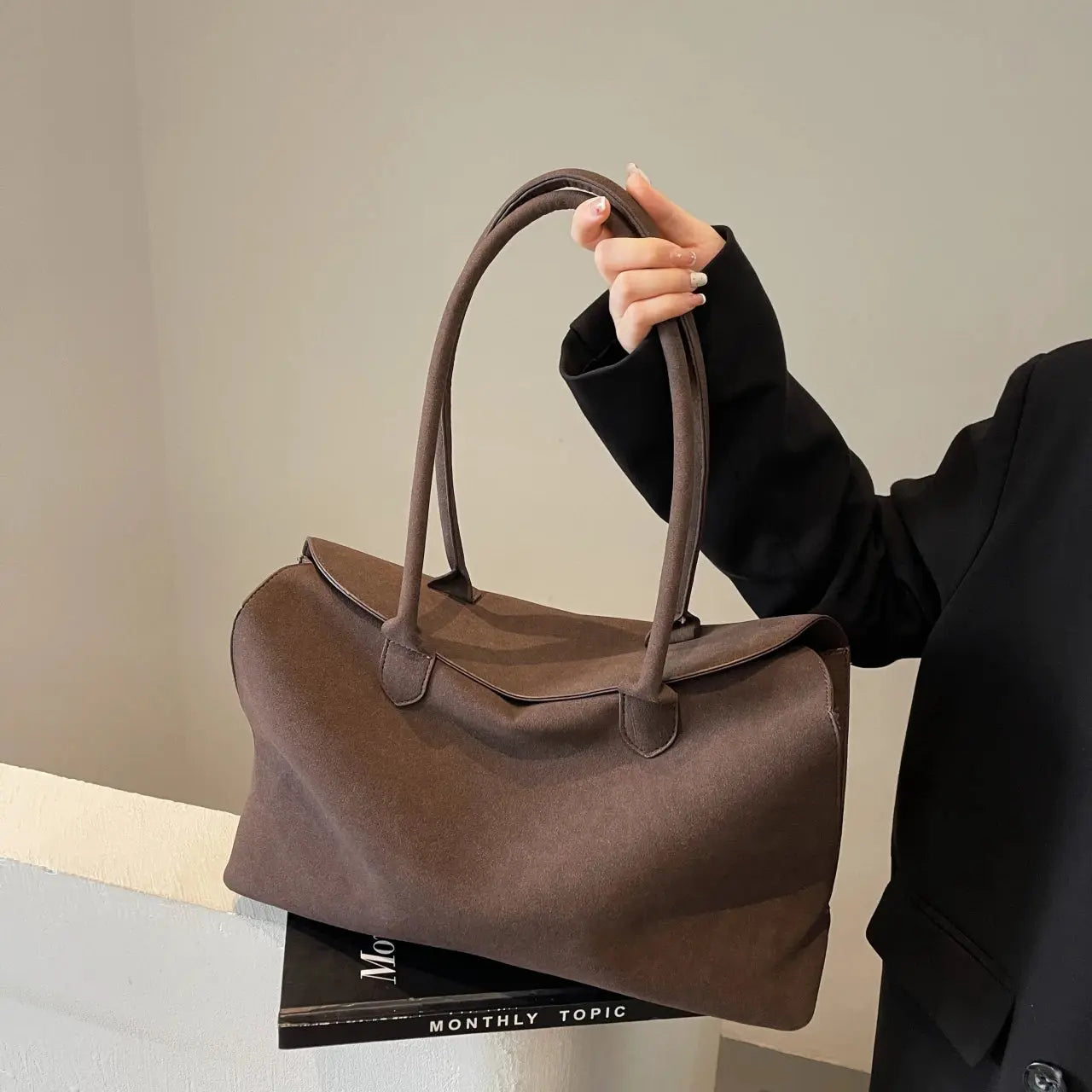 Sac De Cours En Faux Suédé - Karile Leather&Carry