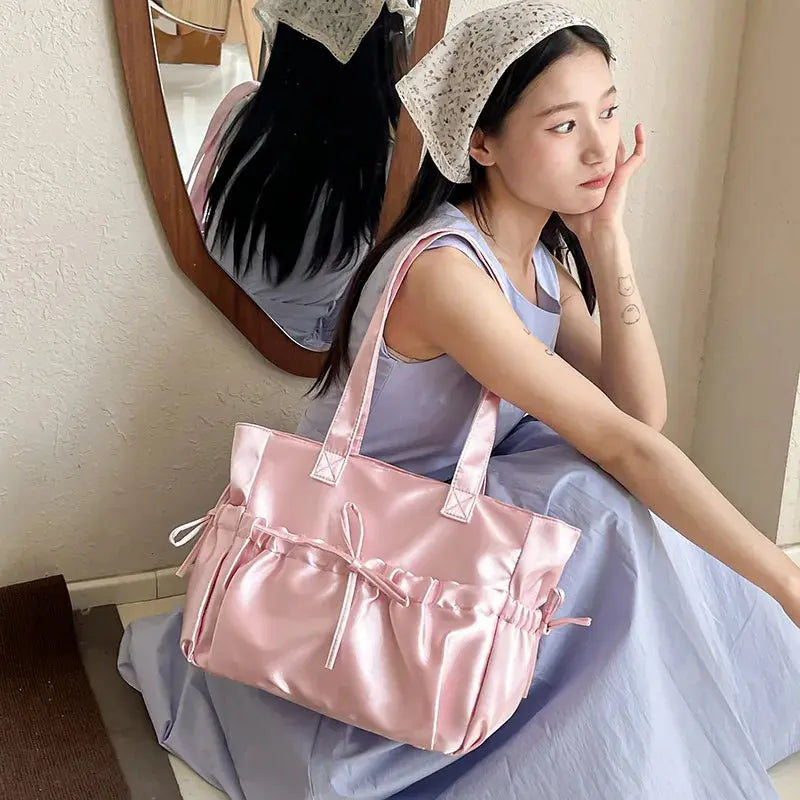 Sac à Main De Cours En Satin - Gladys Leather&Carry