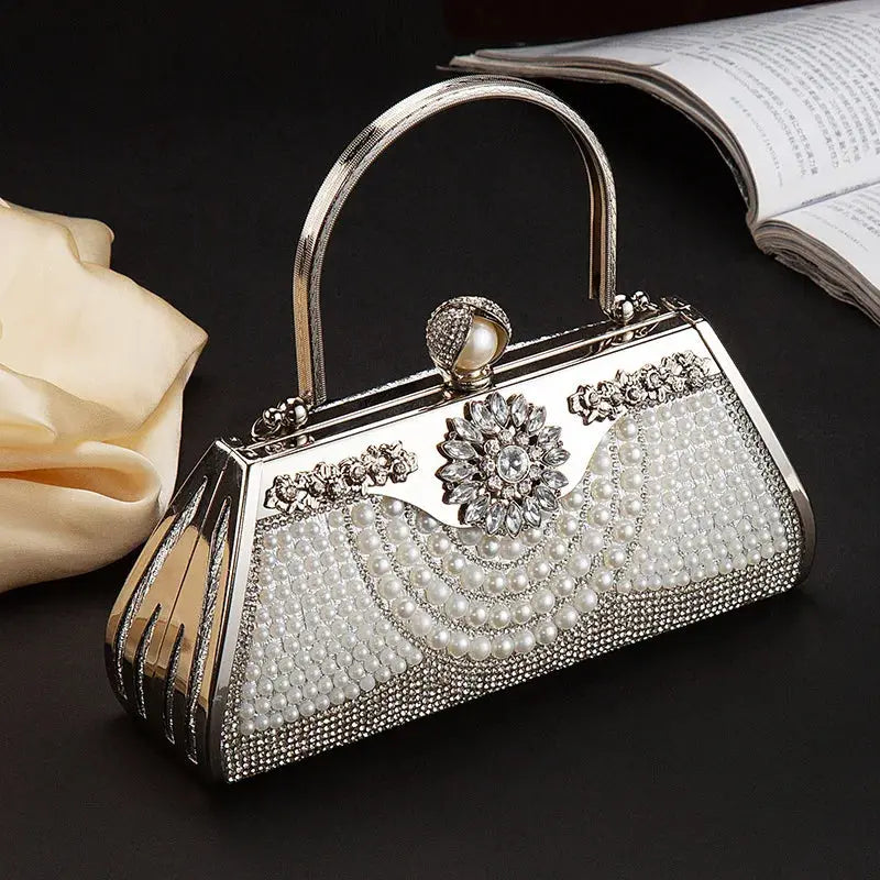 Sacha | Pochette à main perle luxe Leather&Carry