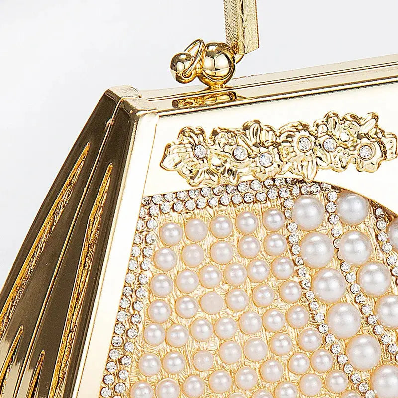 Sacha | Pochette à main perle luxe Leather&Carry