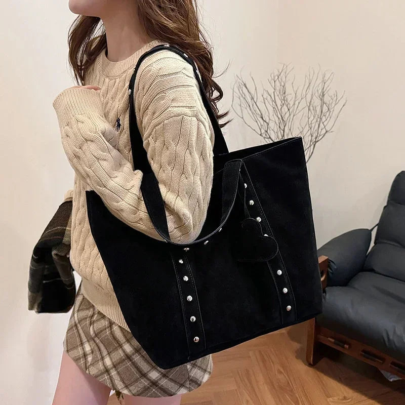 Sac De Cours En Faux Suédé - Karile Leather&Carry