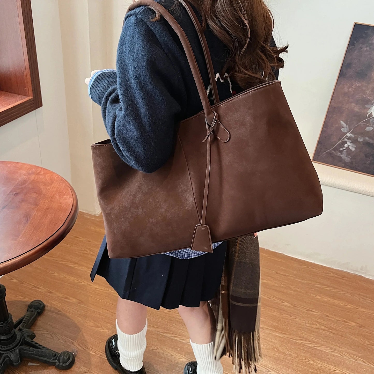 Sophia | Sac à main cuir suède Leather&Carry