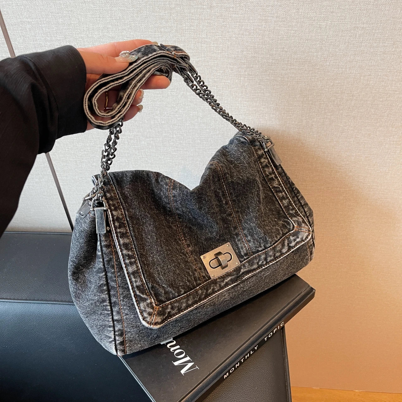 Sac à Main Jean Vintage - Dreni Leather&Carry
