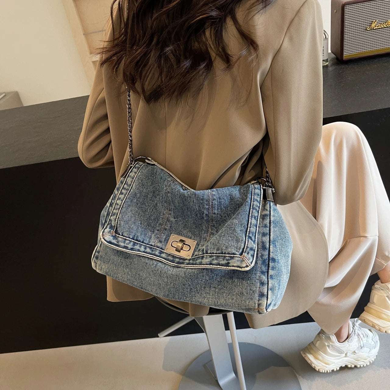 Sac à Main Jean Vintage - Dreni Leather&Carry