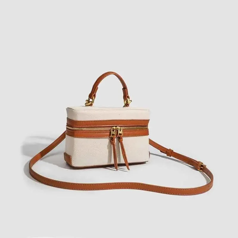 Mini Sac à Main Beige - Erneste - Leather&Carry