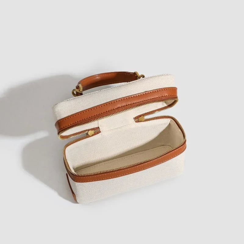 Mini Sac à Main Beige - Erneste - Leather&Carry