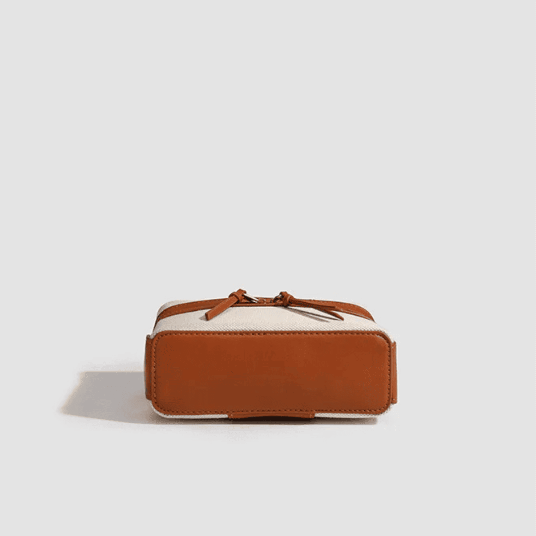 Mini Sac à Main Beige - Erneste - Leather&Carry