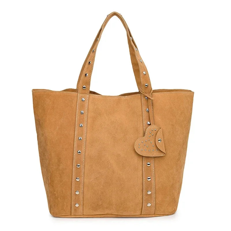 Sac De Cours En Faux Suédé - Karille - Leather&Carry