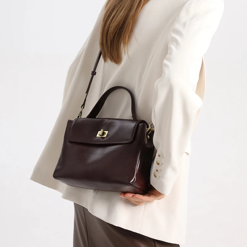 Sac à Main en Cuir de Veau - Herlat - Leather&Carry