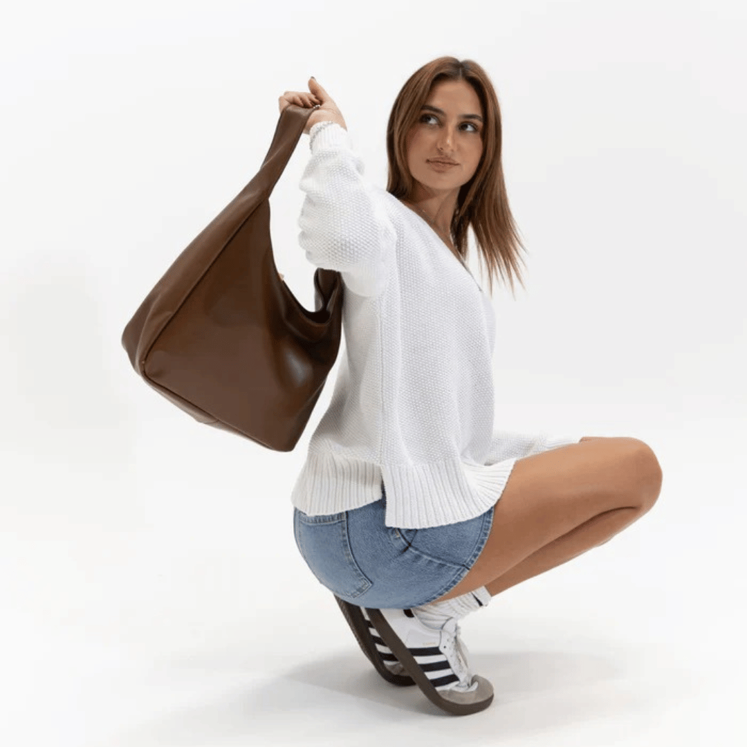 Sac à Main Tendance Marron - Cléophée - Leather&Carry