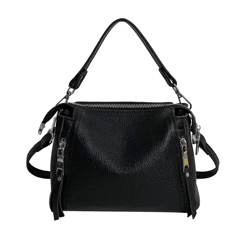 100% Genuine Leather Women Handbags Cowhide Women Shoulder bag Fashion Luxury Ladies Messenger Bags High Quality Female Tote bag Leather&Carry