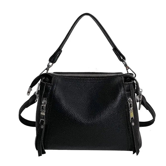 100% Genuine Leather Women Handbags Cowhide Women Shoulder bag Fashion Luxury Ladies Messenger Bags High Quality Female Tote bag Leather&Carry
