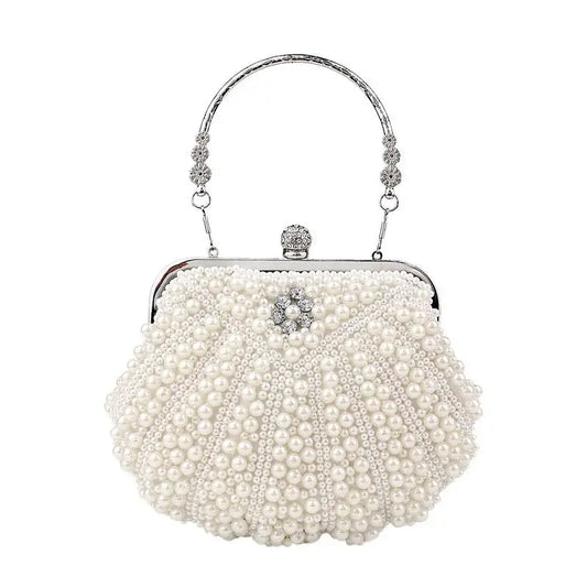Basma | Sac à main perle forme coquillage Leather&Carry