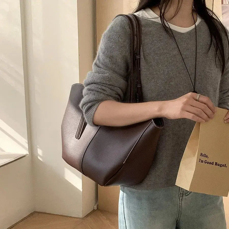 Dora | Sac à main cours étudiante ajustable Leather&Carry