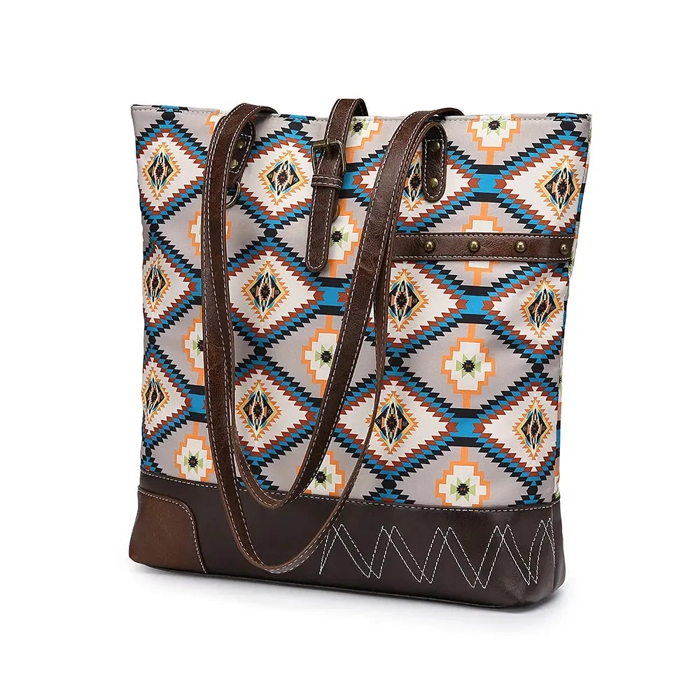 Dorly | Sac à main cabas motif Leather&Carry
