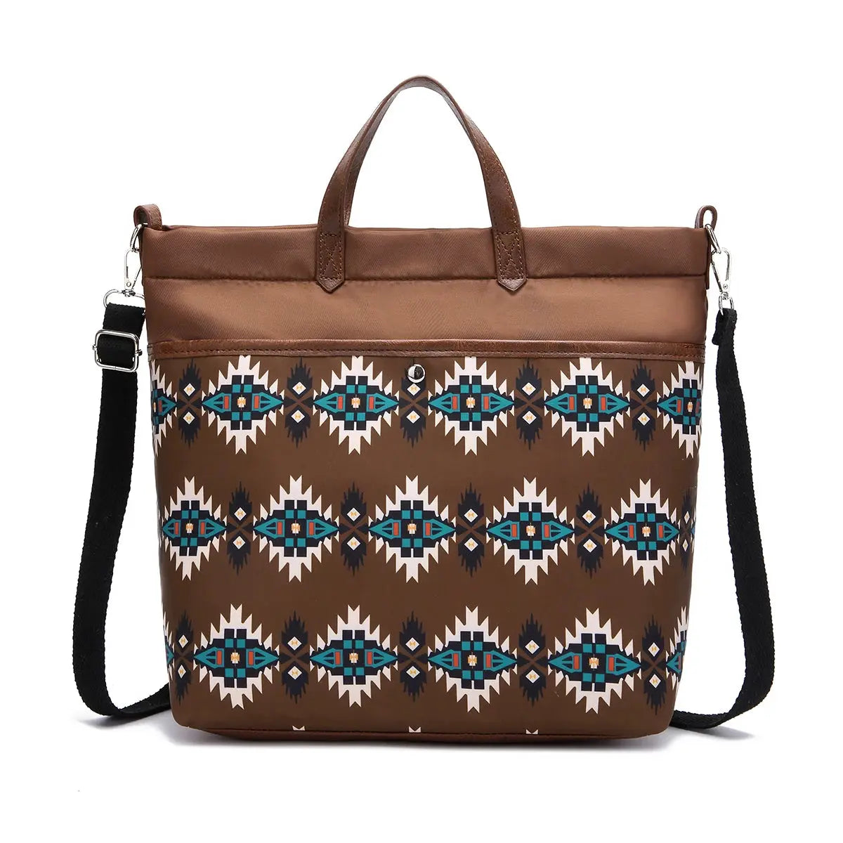 Eleonore | Sac à main bandoulière motif ethnique Leather&Carry