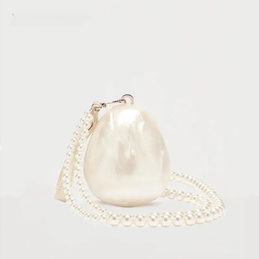 Farah | Sac à main perle forme oeuf Leather&Carry