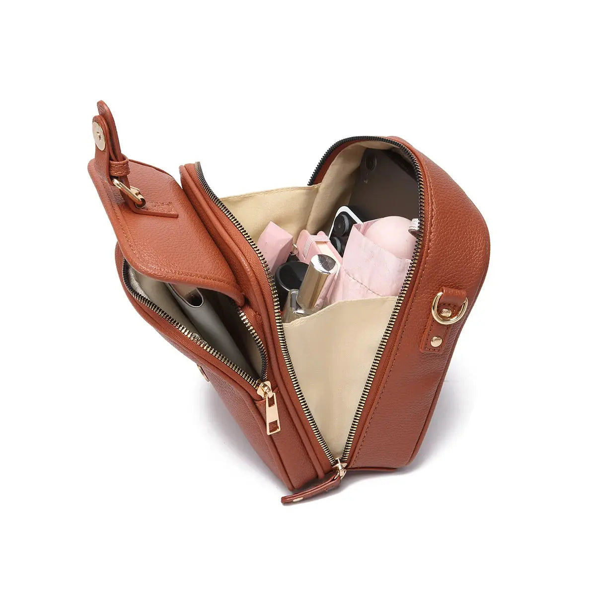 Gabrielle | Pochette avec bandoulière Leather&Carry