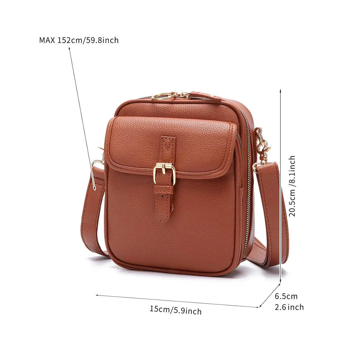 Gabrielle | Pochette avec bandoulière Leather&Carry