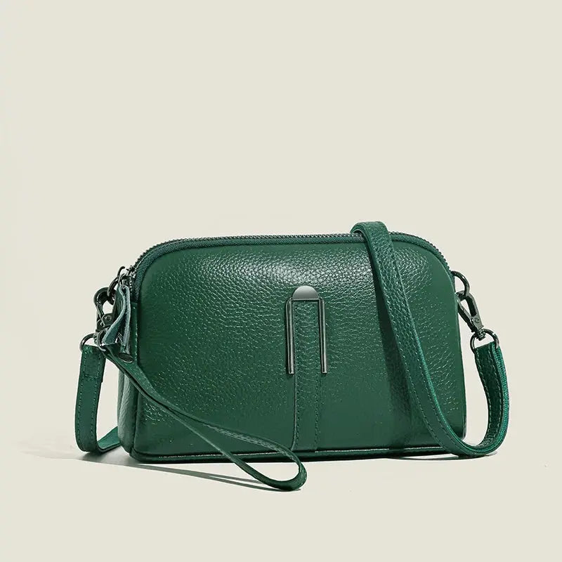 Genuine Leather Bag Luxury Women's Crossbody Bag for Woman Female Solid Color Clutch Phone Bags Shoulder Bag Messenger Bag Sac Leather&Carry