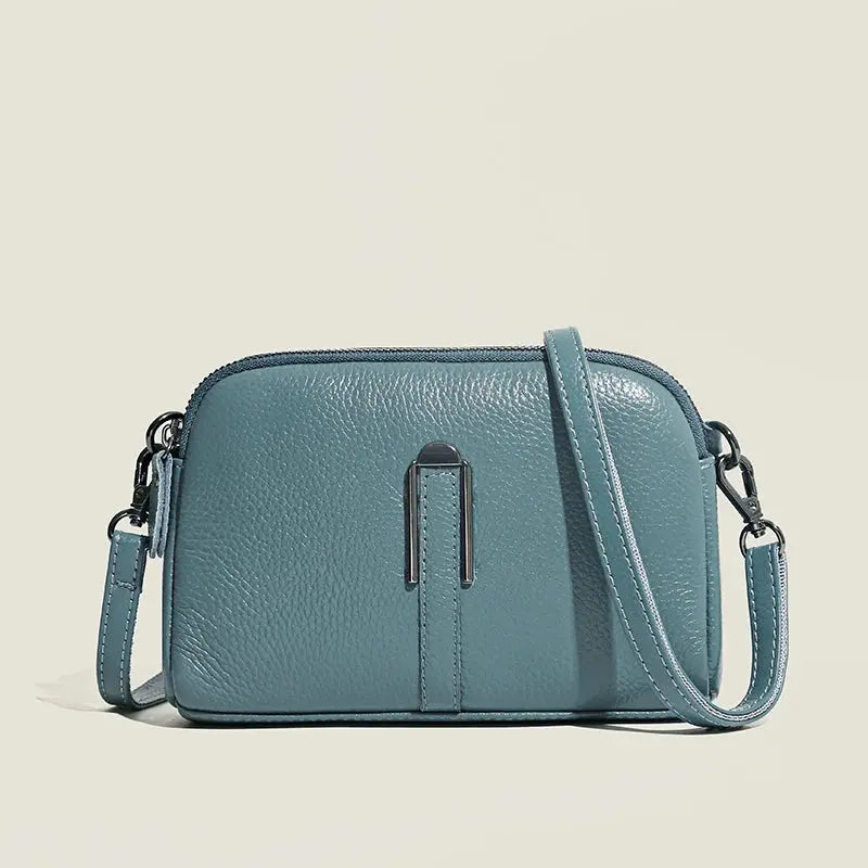 Genuine Leather Bag Luxury Women's Crossbody Bag for Woman Female Solid Color Clutch Phone Bags Shoulder Bag Messenger Bag Sac Leather&Carry