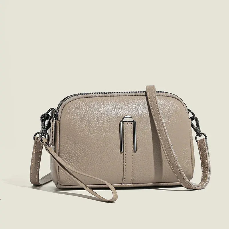 Genuine Leather Bag Luxury Women's Crossbody Bag for Woman Female Solid Color Clutch Phone Bags Shoulder Bag Messenger Bag Sac Leather&Carry