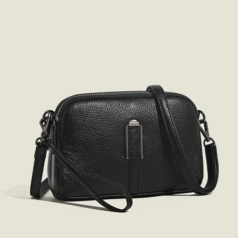 Genuine Leather Bag Luxury Women's Crossbody Bag for Woman Female Solid Color Clutch Phone Bags Shoulder Bag Messenger Bag Sac Leather&Carry