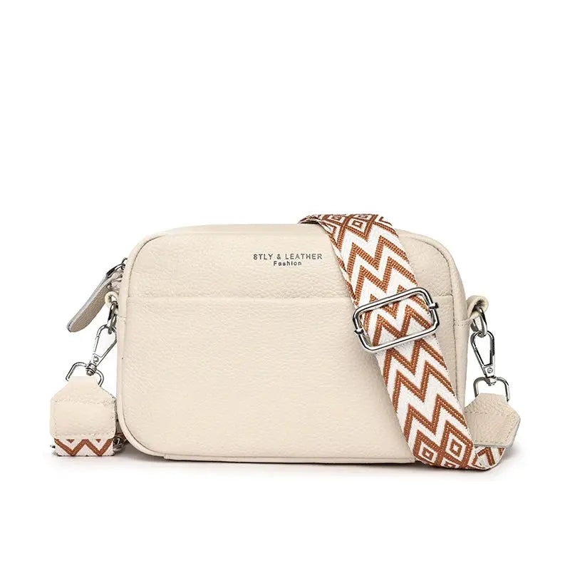 High Quality Genuine Leather Women Crossbody Shoulder Bags 2023 Luxury Solid color Cow Leather Handbag Female Messenger Tote Sac Leather&Carry