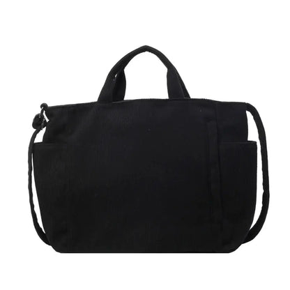 Karen | Sac de cours velours cotelé Leather&Carry