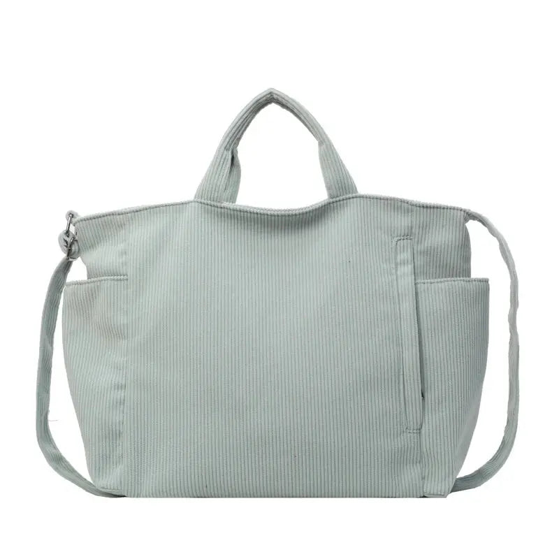 Karen | Sac de cours velours cotelé Leather&Carry