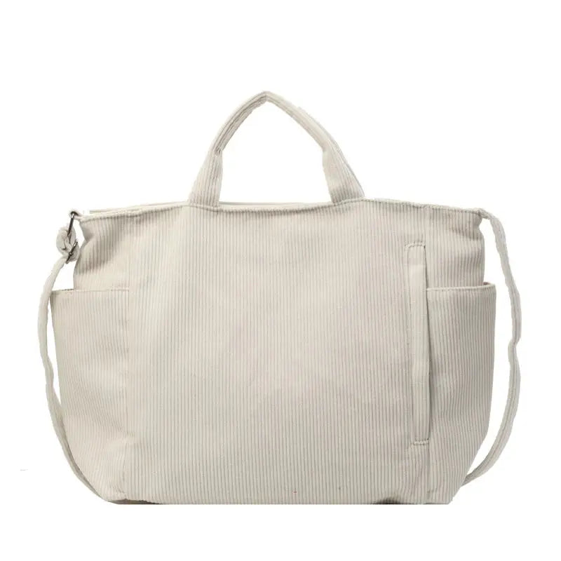 Karen | Sac de cours velours cotelé Leather&Carry
