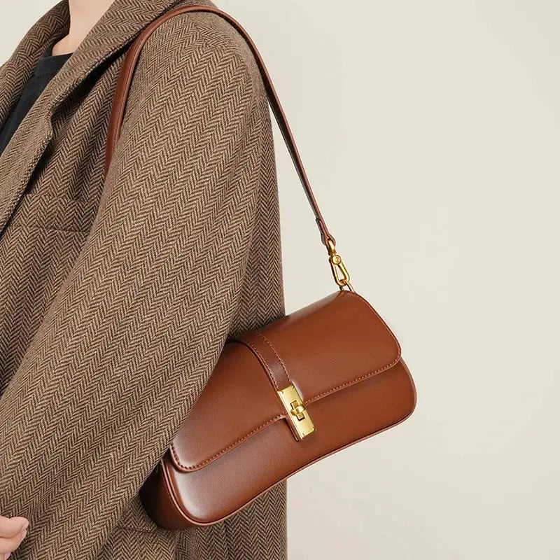 Marisse | Sac à main cuir marron chocolat femme Leather&Carry