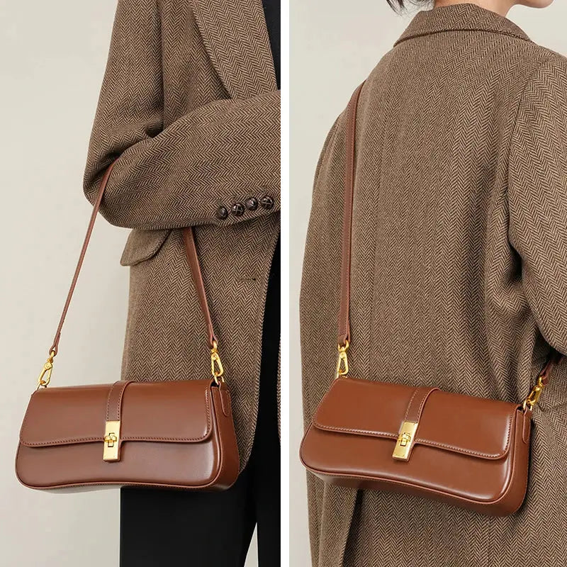 Marisse | Sac à main cuir marron chocolat femme Leather&Carry