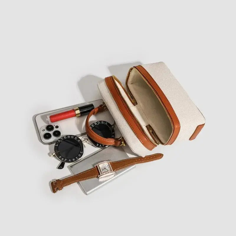 Mini Sac à Main Beige - Erneste Leather&Carry