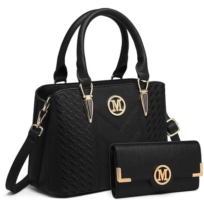 Miss Lulu WOMEN'S handbag Medium WOMEN'S Shopper Set Elegant PU leather handbag Ideal for Everyday Work Leather&Carry
