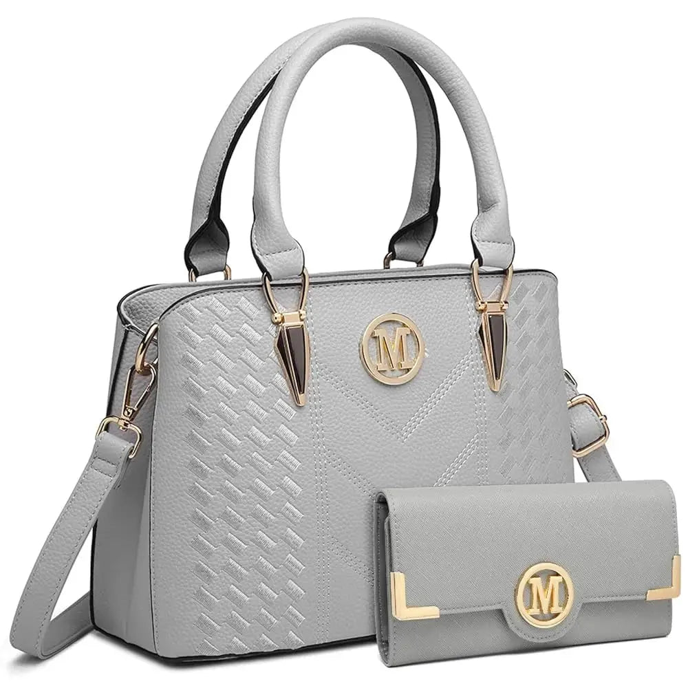 Miss Lulu WOMEN'S handbag Medium WOMEN'S Shopper Set Elegant PU leather handbag Ideal for Everyday Work Leather&Carry